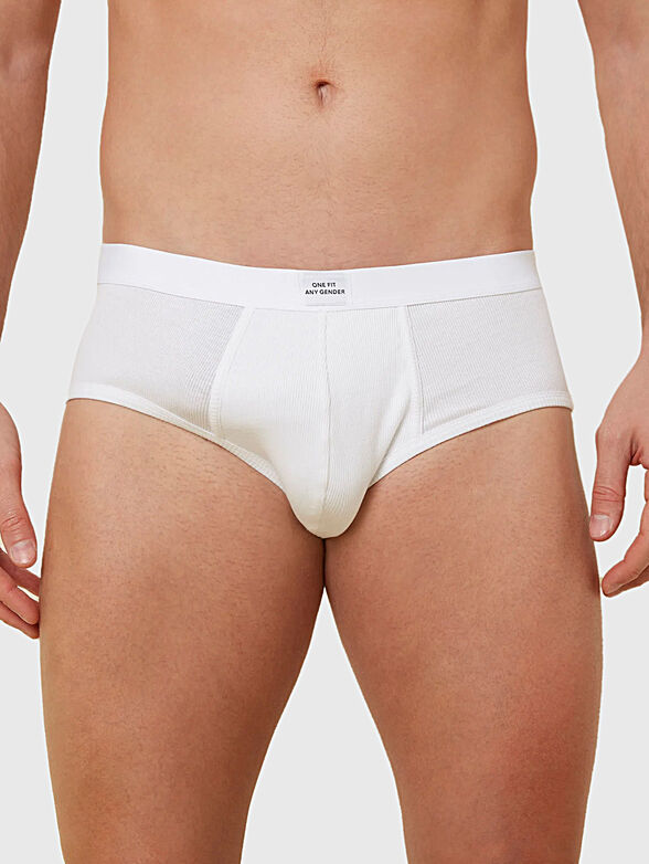 DAILY RIB white briefs - 1