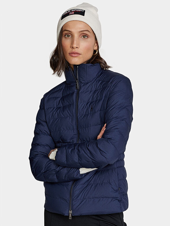 Padded blue jacket - 1