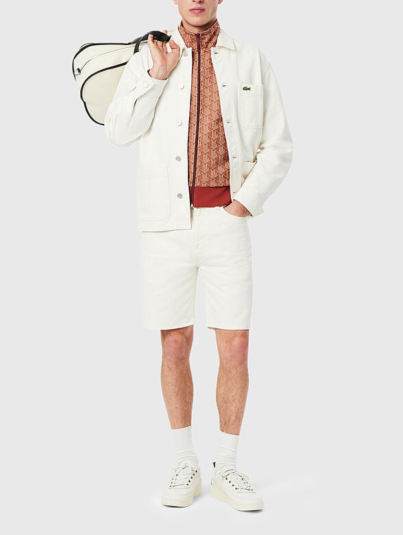 Sweatshirt with monogram print in brown - 2