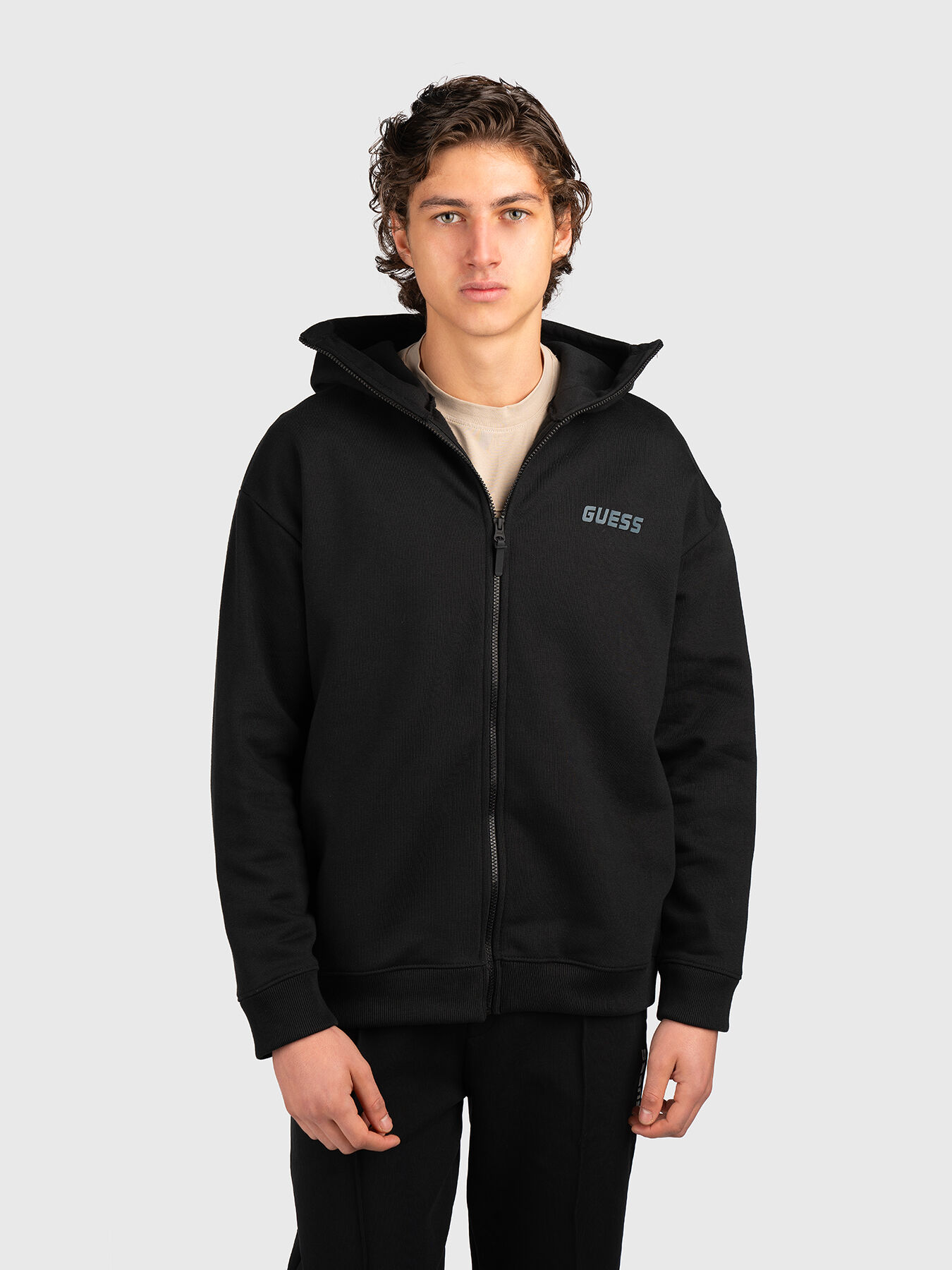 Sweatshirt with logo accents brand GUESS — Globalbrandsstore