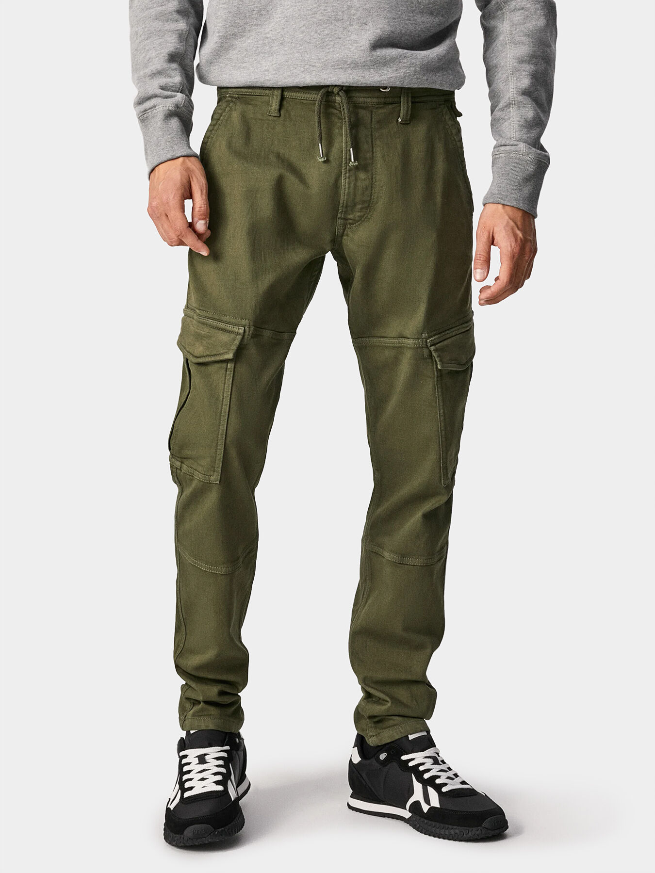 PEPE JEANS Cargo Trousers CHASE Anthracite Grey for boys | NICKIS.com