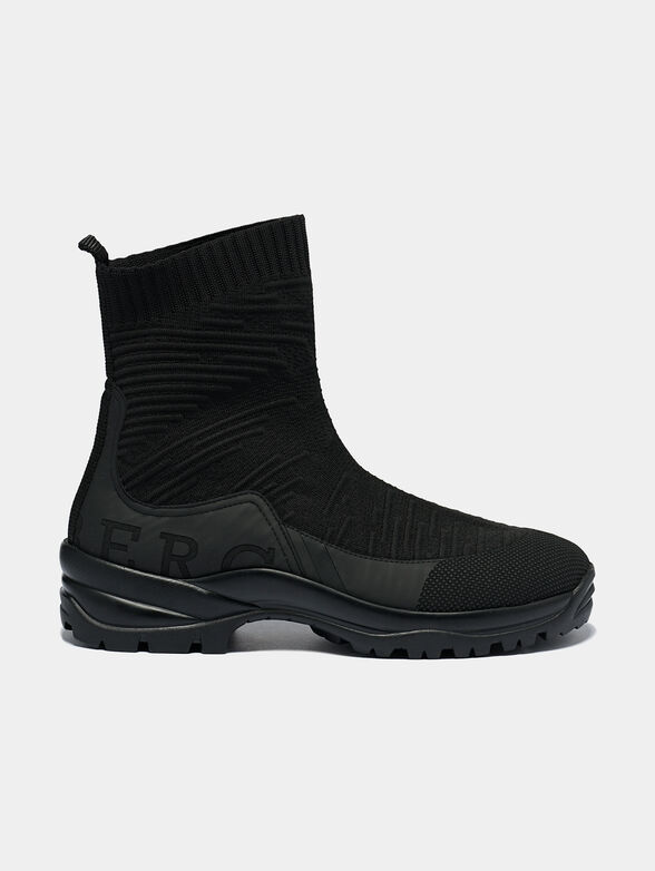 Slip-on boots with logo accent on the heel - 1