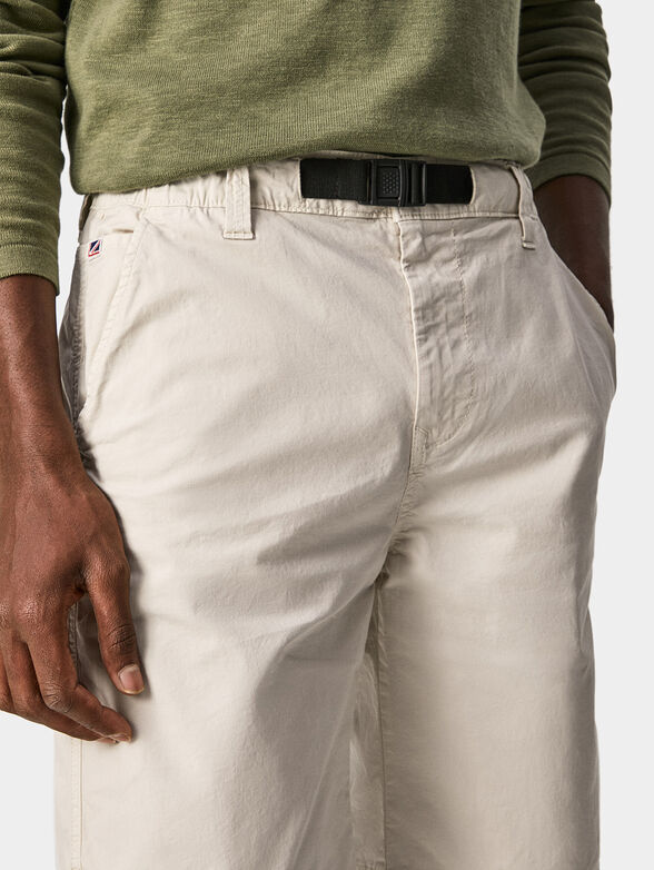 OWEN cotton shorts in green color - 3