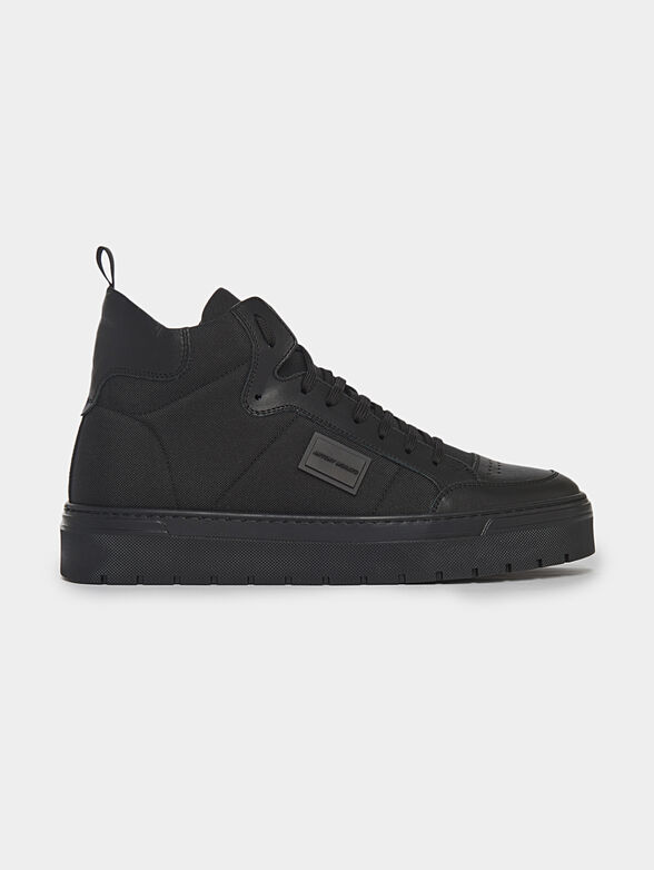 METAL BOLD black high sports shoes - 1