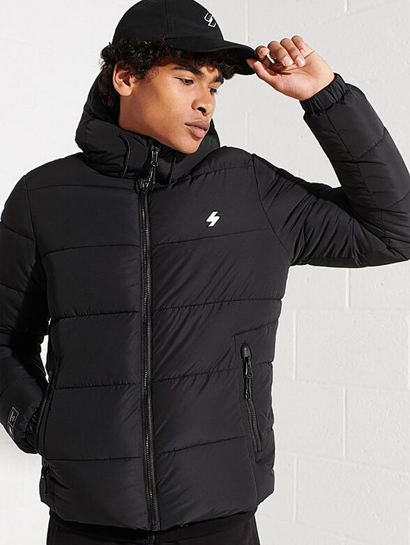 Padded jacket with a hood  - 2