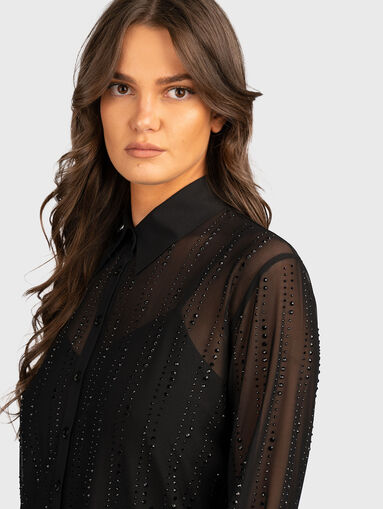 Shirt with semi-transparent effect - 4