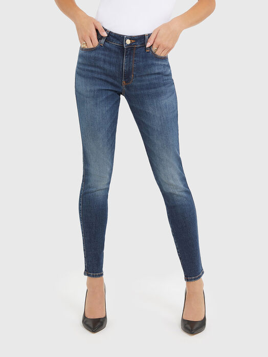 Skinny jeans with logo detail 