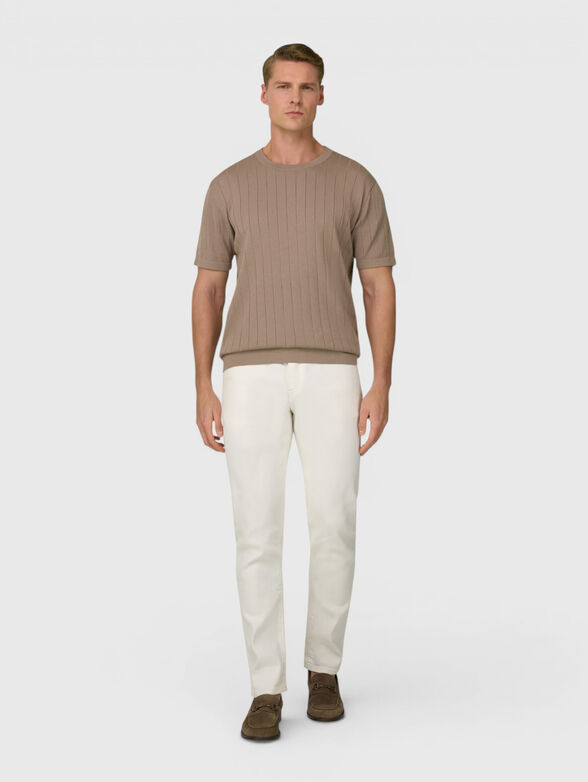 Knitted brown blouse - 1