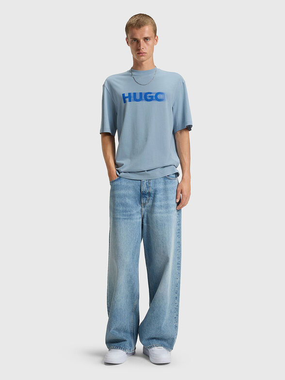 White unisex T-shirt with logo print - 2