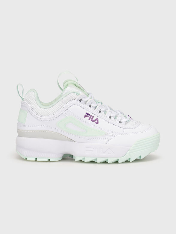 DISRUPTOR white sports shoes with logo FILA —