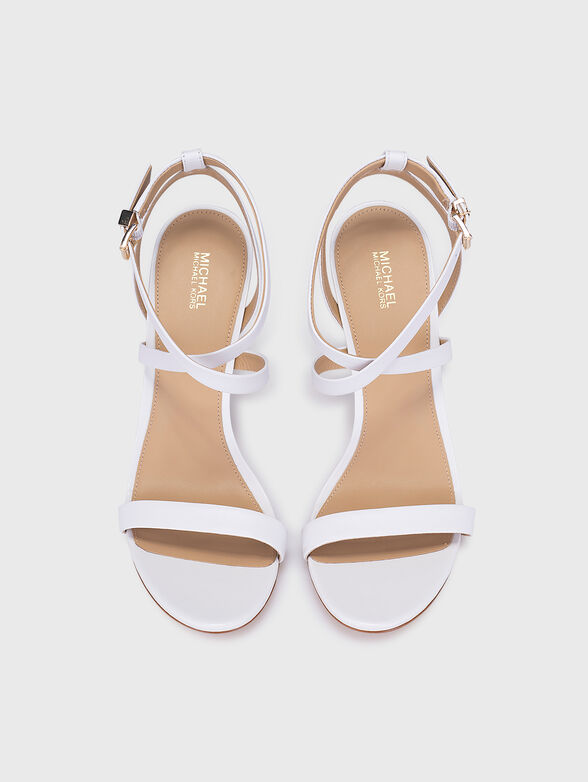 ASHA white heeled sandals - 6