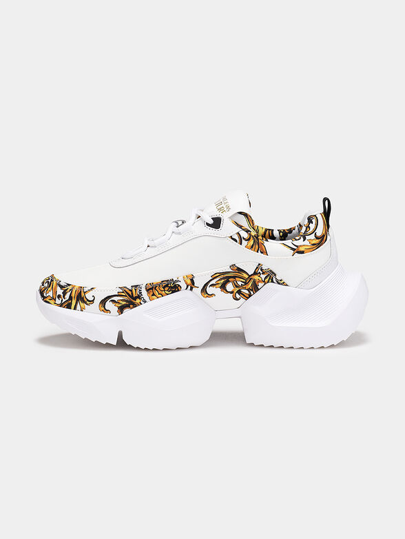 Senakers with baroque print and chunky sole - 4