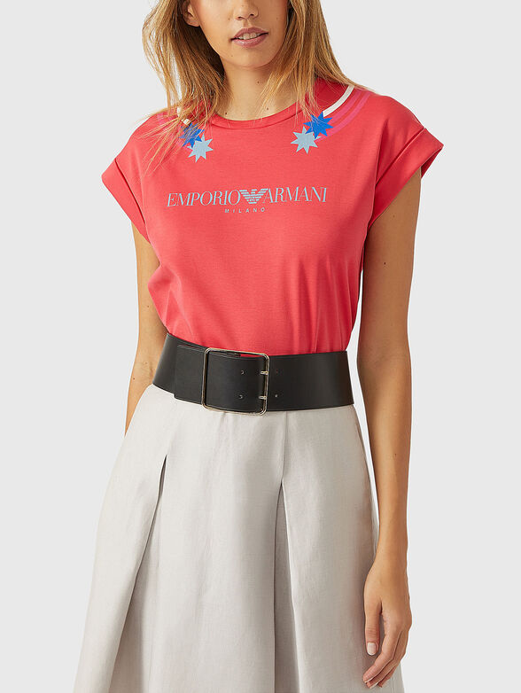 Printed cotton T-shirt - 1