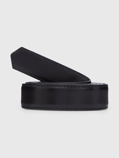 Leather belt with logo - 3