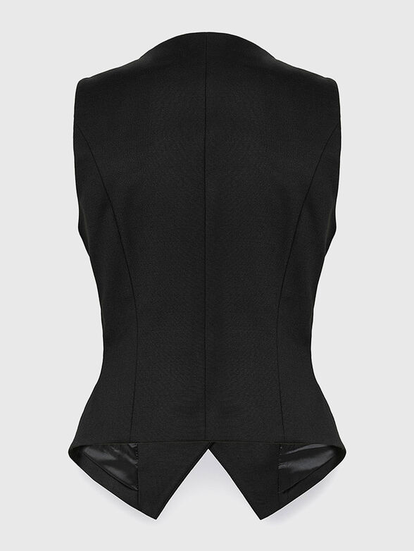 Double breasted wool blend vest - 2