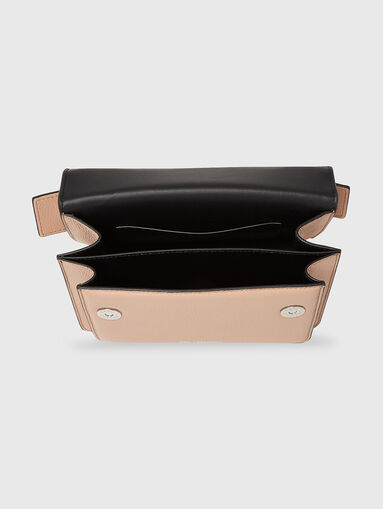 K/SEVEN GRAINY beige leather crossbody bag - 5