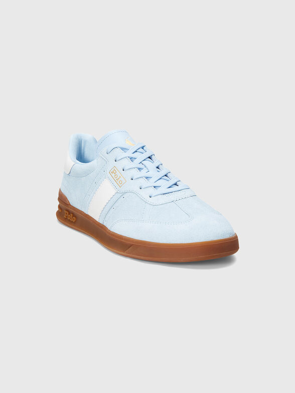 Blue suede sneakers - 2