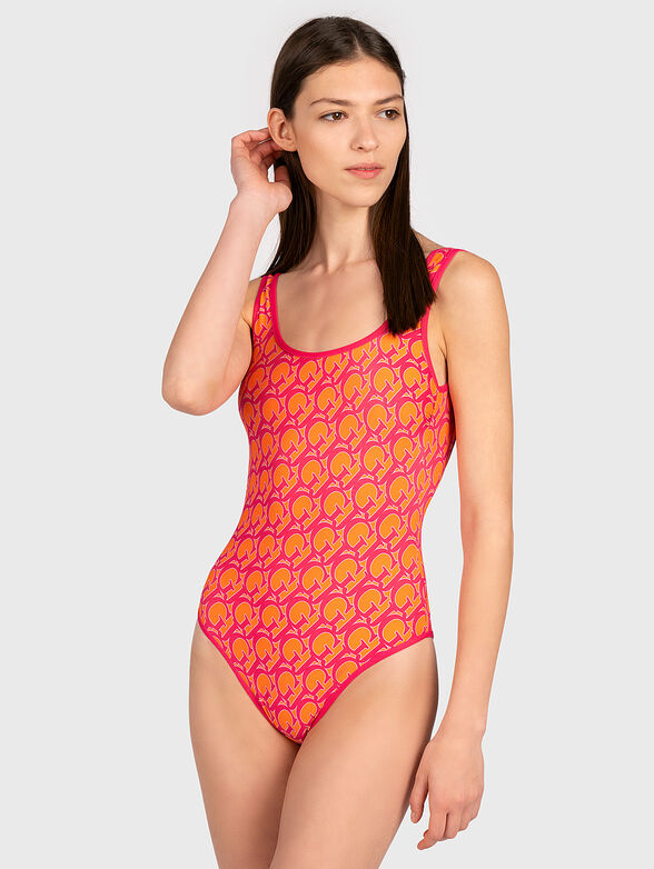 Swimsuit with logo print - 1
