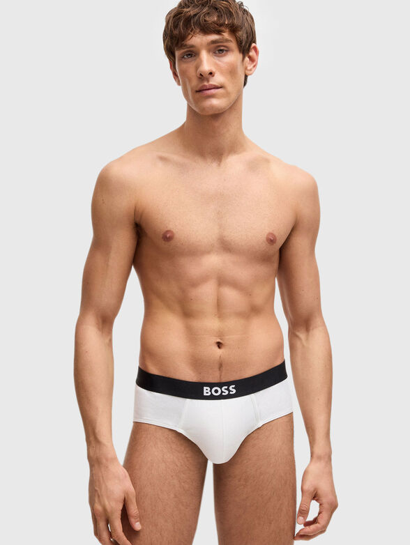 Set of three pairs of briefs with logo - 6