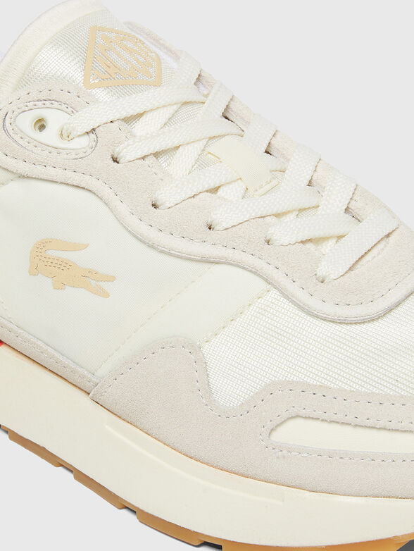 Suede sneakers with logo - 4