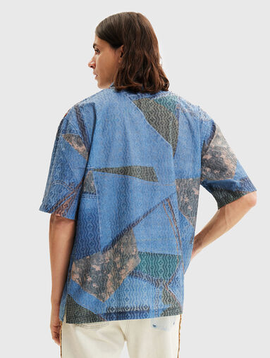 FERDY blue shirt with short sleeve - 3