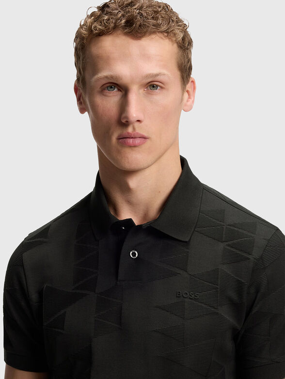 Polo shirt with a 3D jacquard pattern - 4