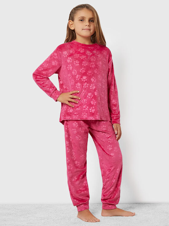 Пижама от две части TRES CHIC в розов цвят - 1