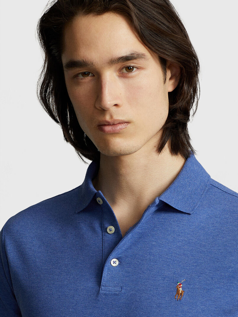 Polo-shirt with multicolour logo embroidery - 3