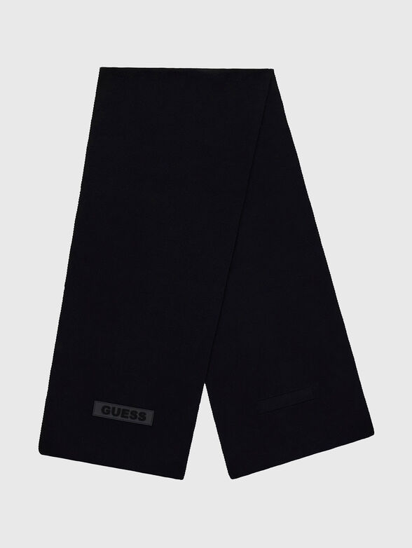 Long knitted scarf with logo - 2