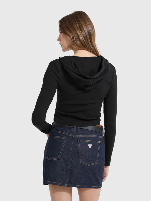 Sweatshirt with hood and buttons - 3