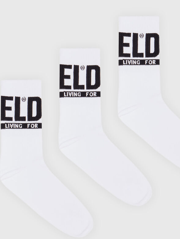 Set of three pairs of socks in black - 2