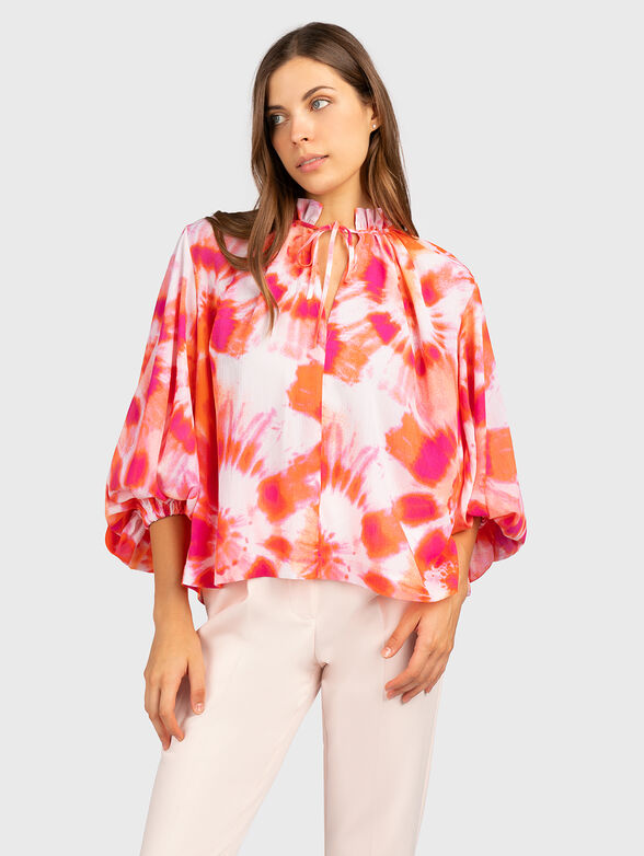 Shirt with multicolor print - 1