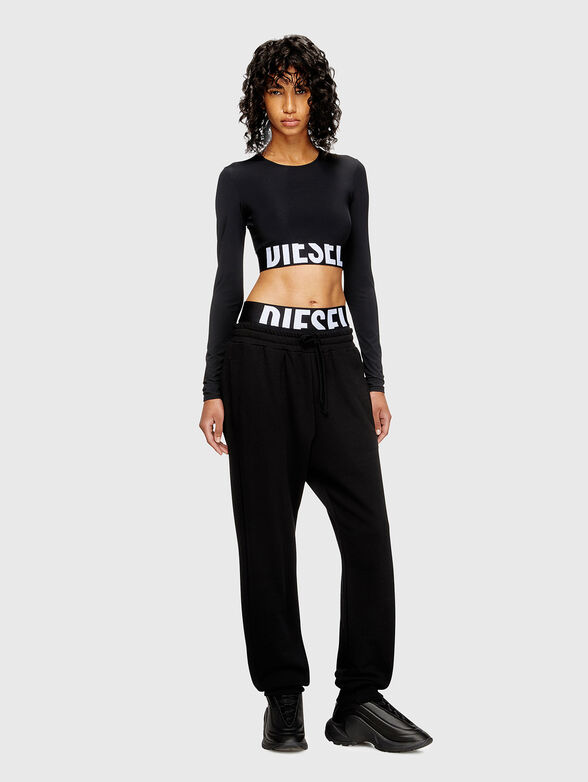 MELISSA-D-POP short blouse with logo accent - 2