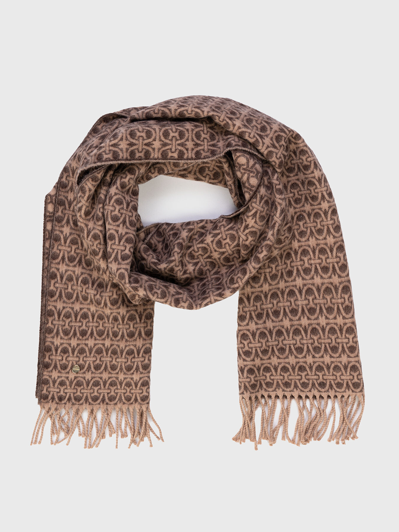 Long scarf made of wool blend brand COCCINELLE — Globalbrandsstore.com/en