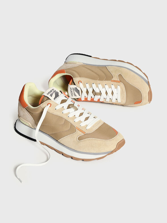 BENARES textile and suede sneakers - 2