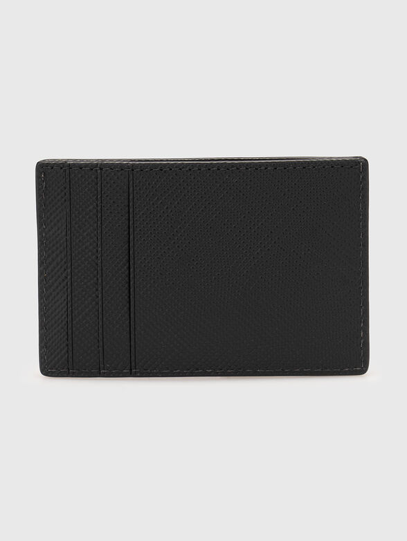 Leather cardholder with logo - 2