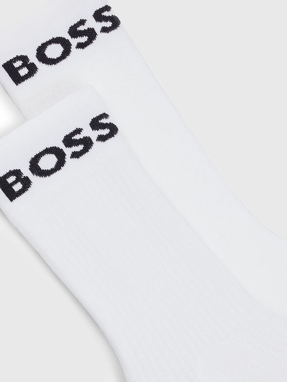Set of two pairs of white socks - 2