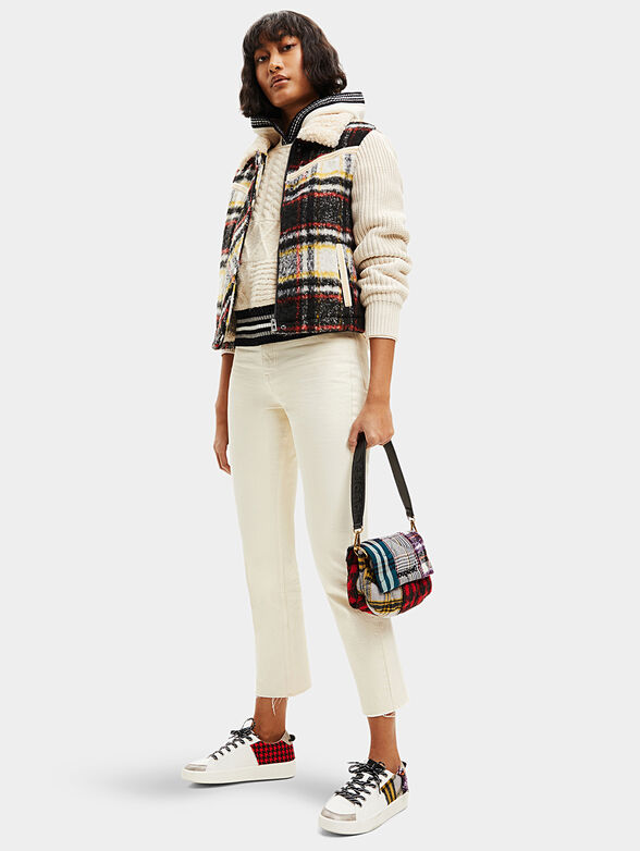 OFELIA jacket with knitted sleeves  - 4