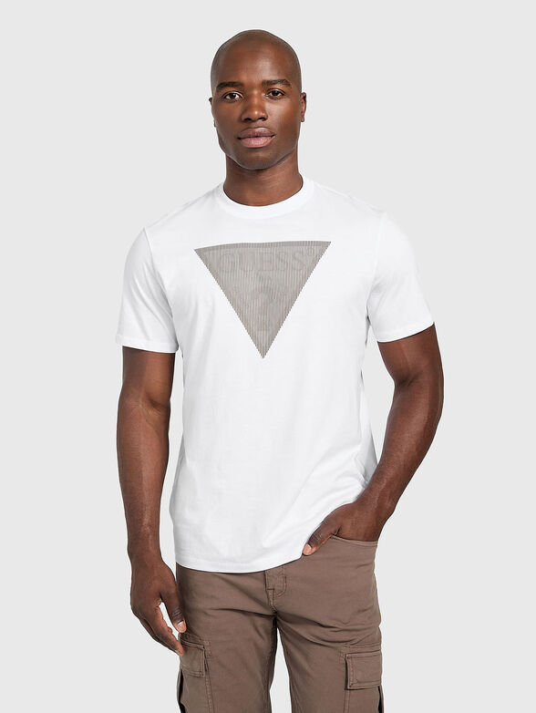 T-shirt with triangular logo - 1