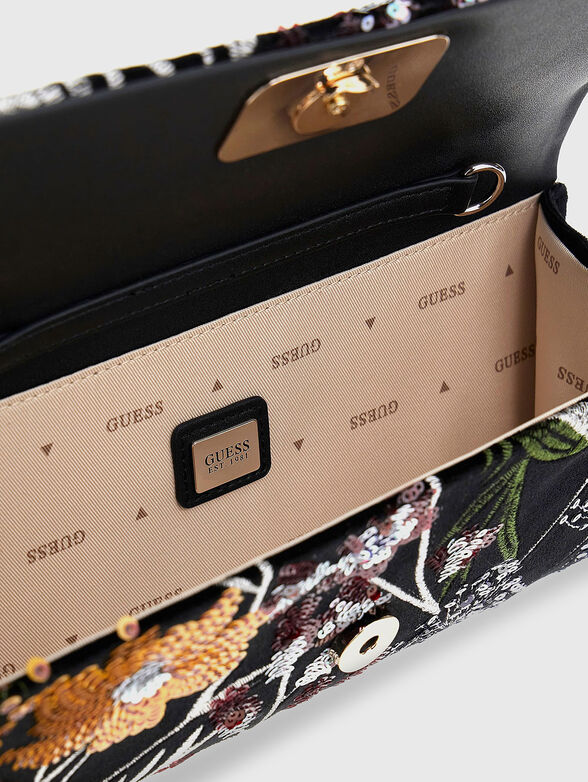 ZALINA clutch with floral motifs - 4