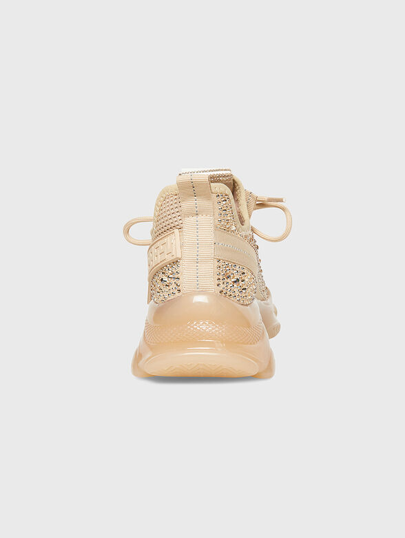 MAXILLA-R beige sneakers with rhinestones - 4