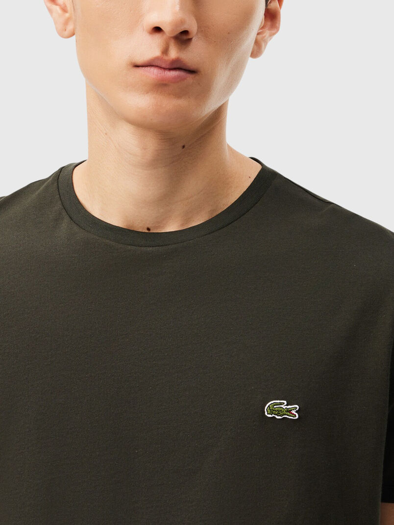 Green cotton T-shirt - 3