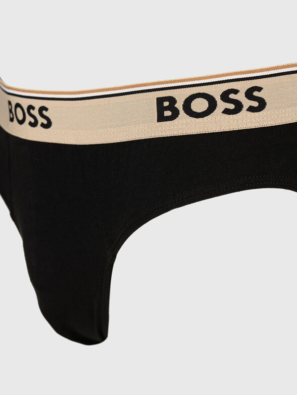 Set of three boxer shorts with logo band - 4