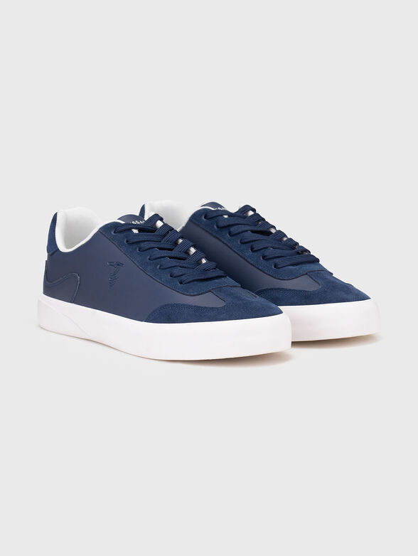 Leather sports shoes with suede details - 2