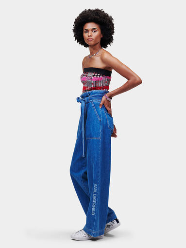 Sleeveless top with bouclé - 4