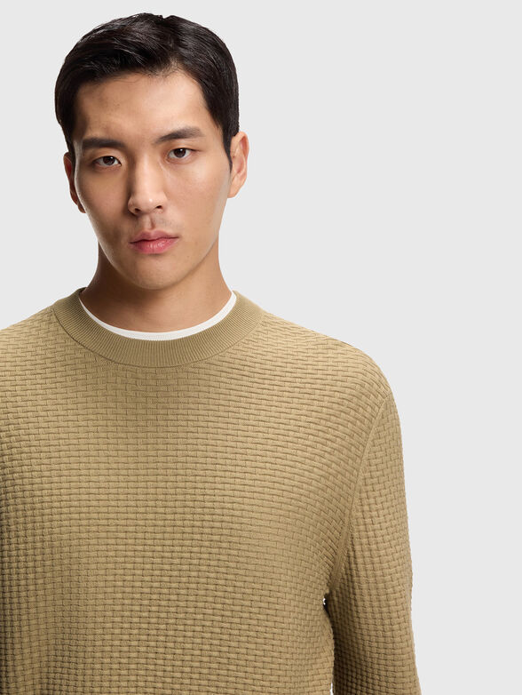 Knitted cotton sweater - 4