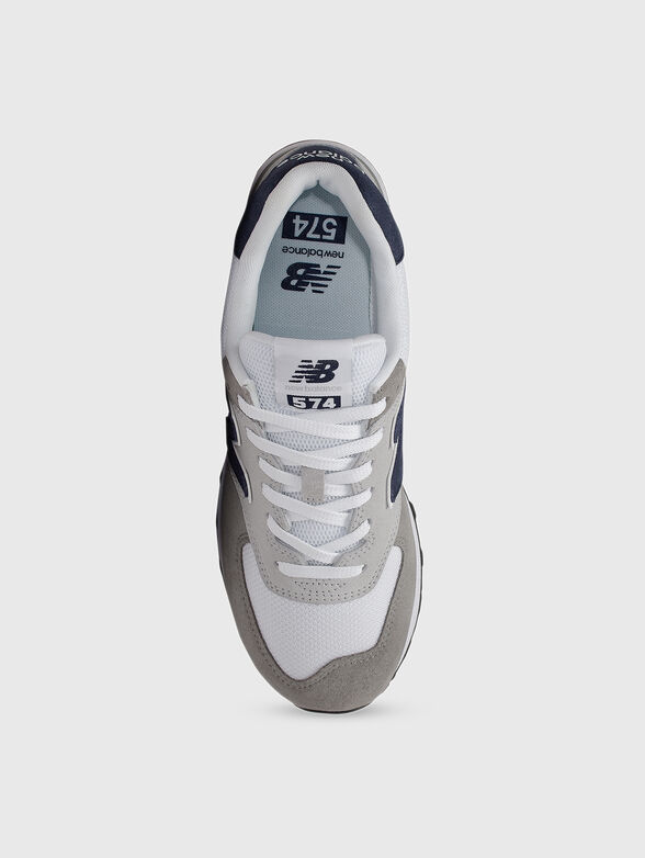 574 sports shoes with contrast logo details - 4