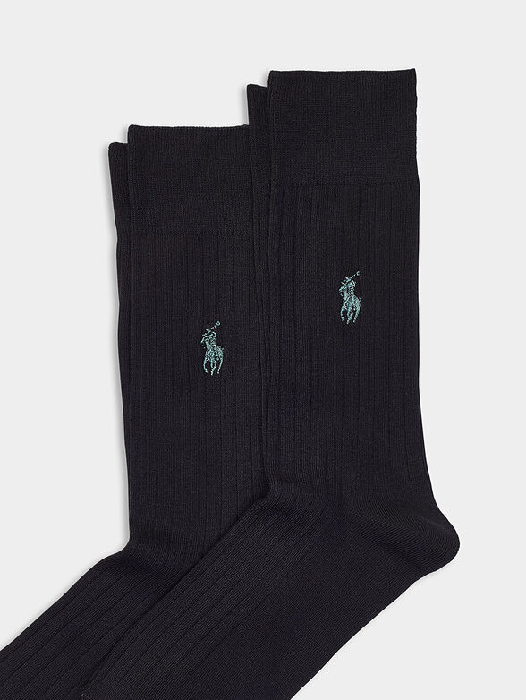 Set of two pairs of socks with logo embroidery - 2