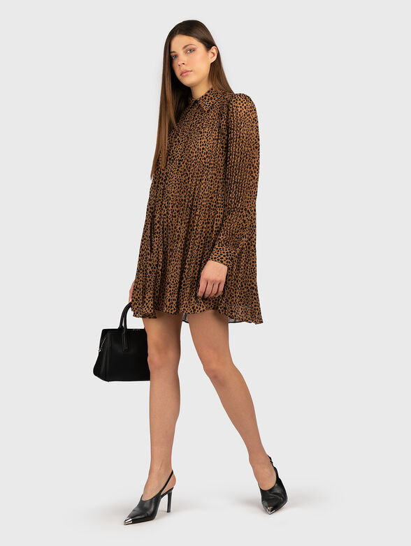 Mini dress with long sleeves - 4