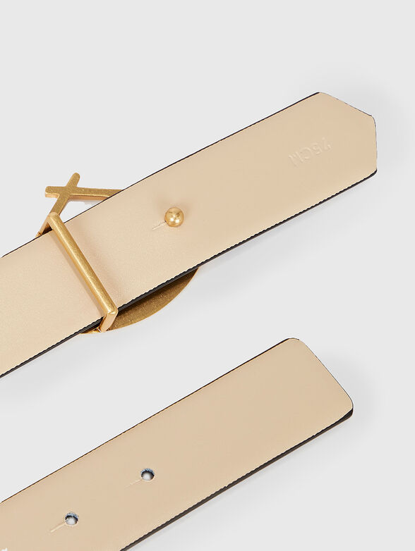 K/SIGNATURE leather belt - 4